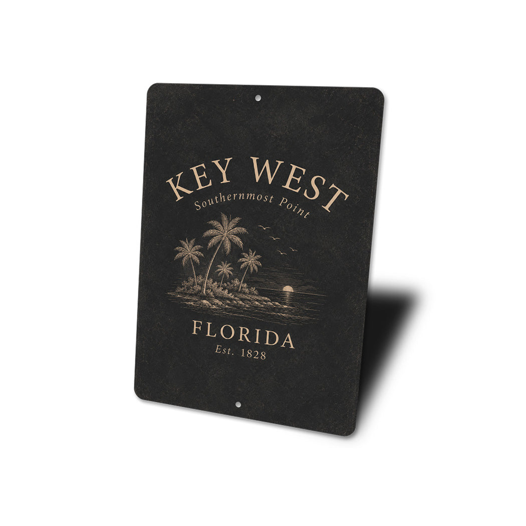 Key West Southernmost Point Vintage Sign