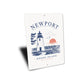 Rhode Island Sail Stay Relax Sign