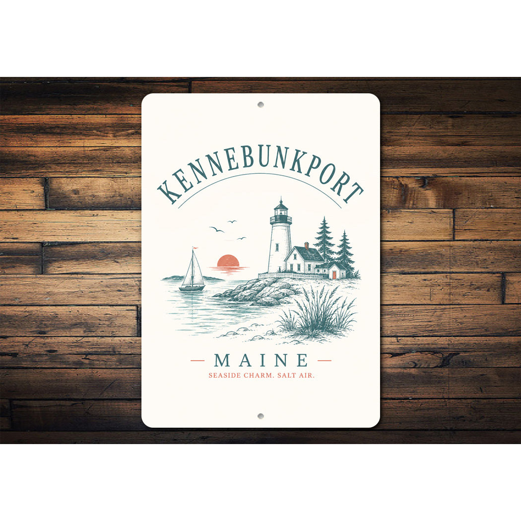 Kennebunkport Seaside Charm Sign
