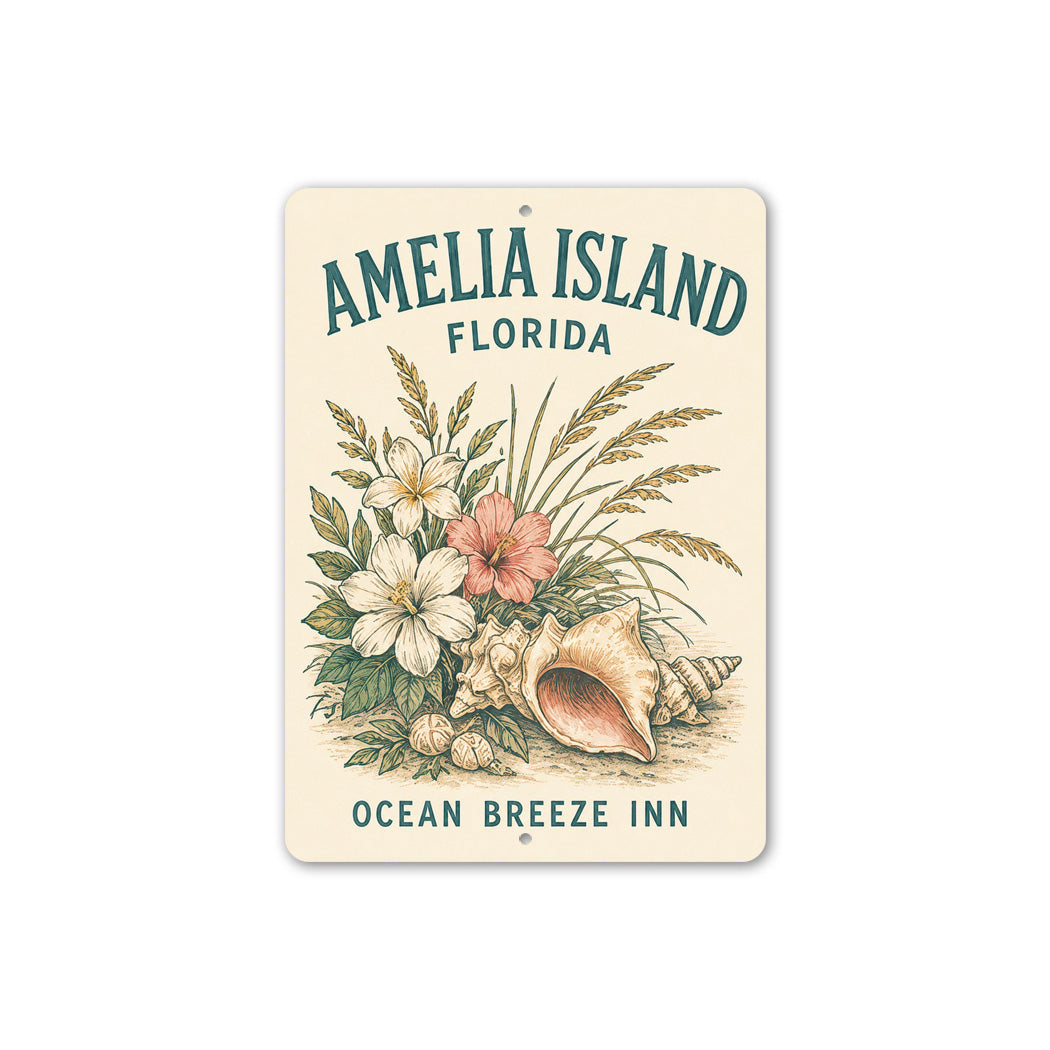 Amelia Island Ocean Breeze Sign