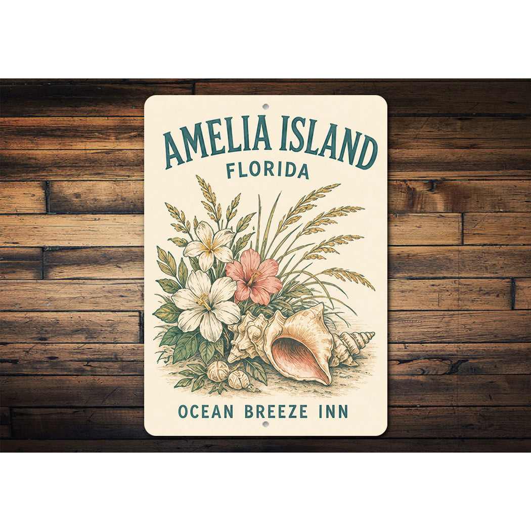 Amelia Island Ocean Breeze Sign
