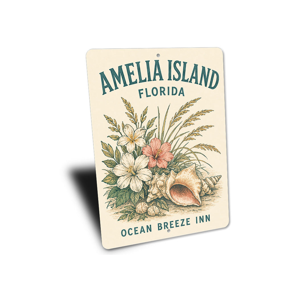 Amelia Island Ocean Breeze Sign