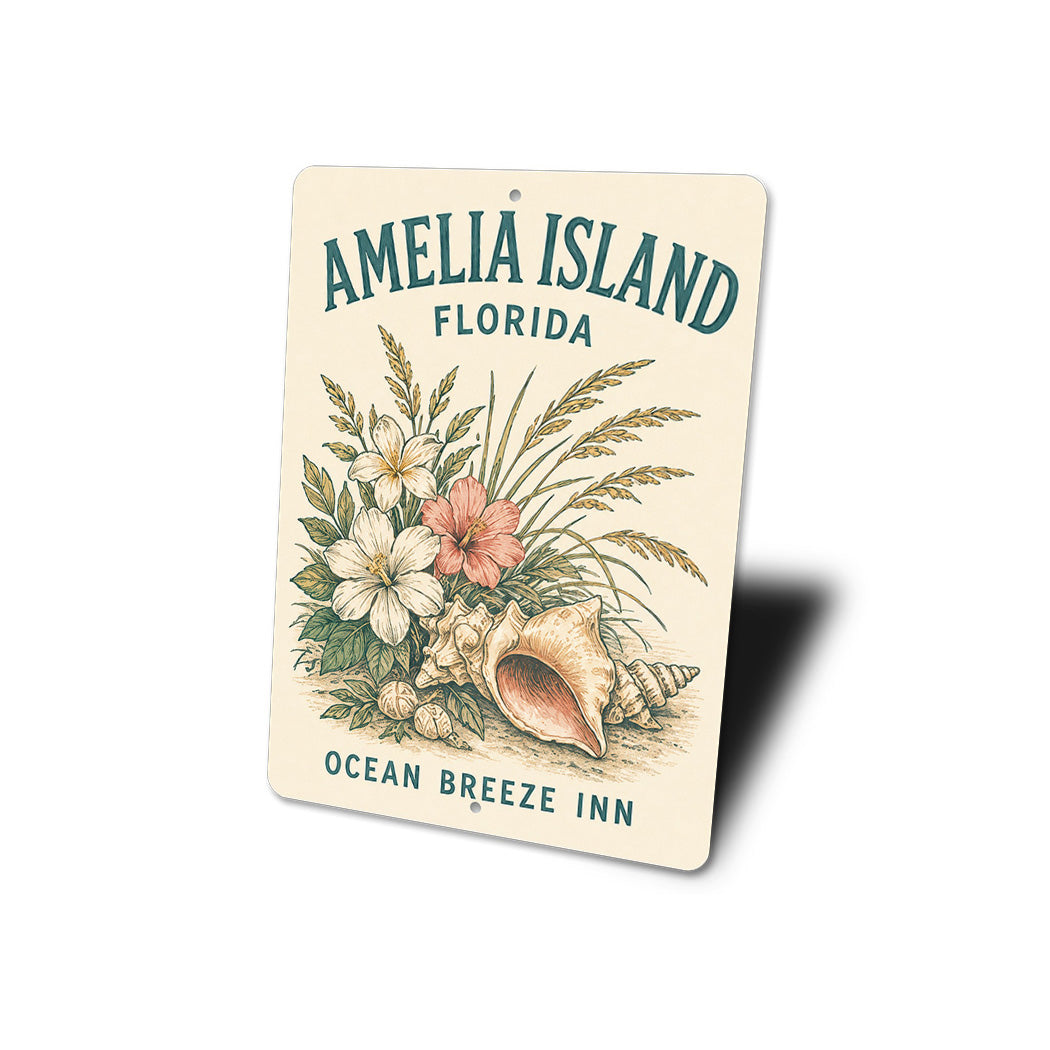 Amelia Island Ocean Breeze Sign