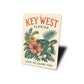 Key West Turtle Hibiscus Sign