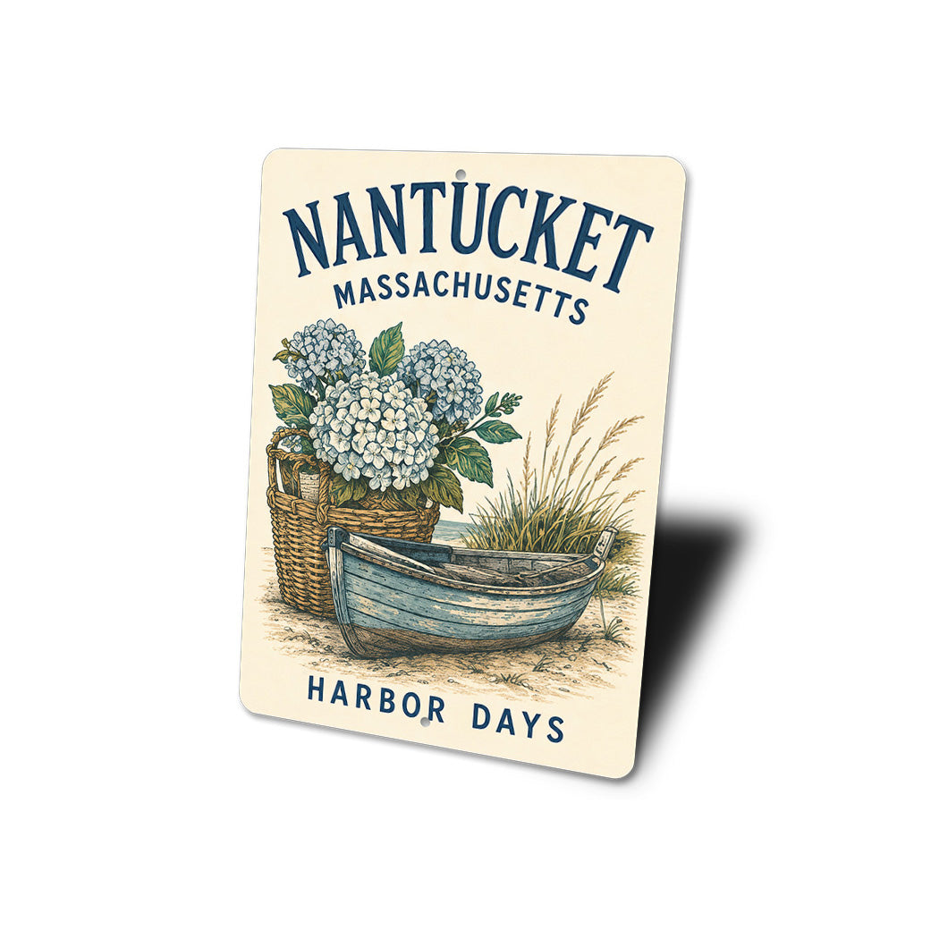 Nantucket Hydrangeas Harbor Days Sign