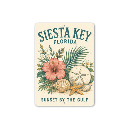 Siesta Key Sunset by the Gulf Sign