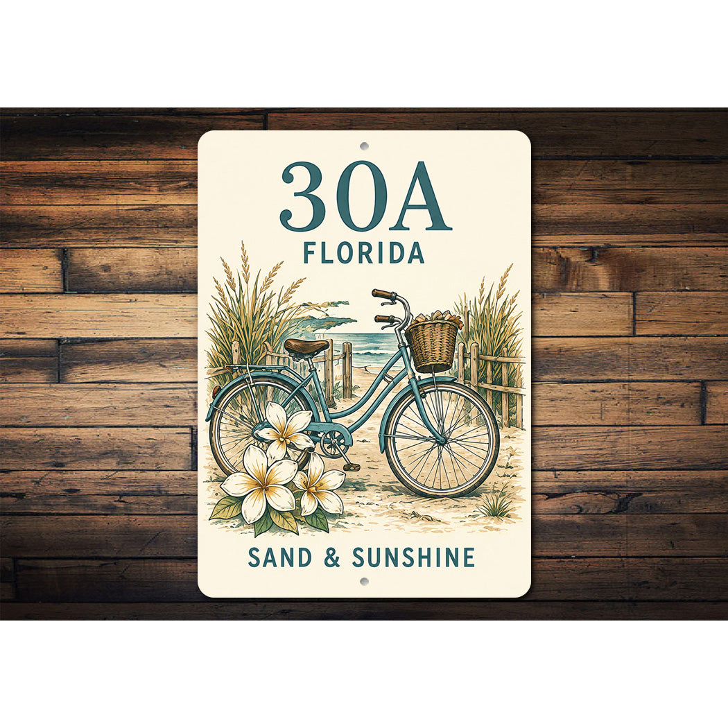 30A Florida Bicycle Sign