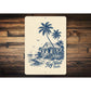 Key West Beach Front Sign