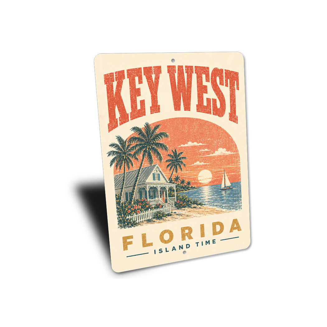 Key West Beach Front Sailboat Sign