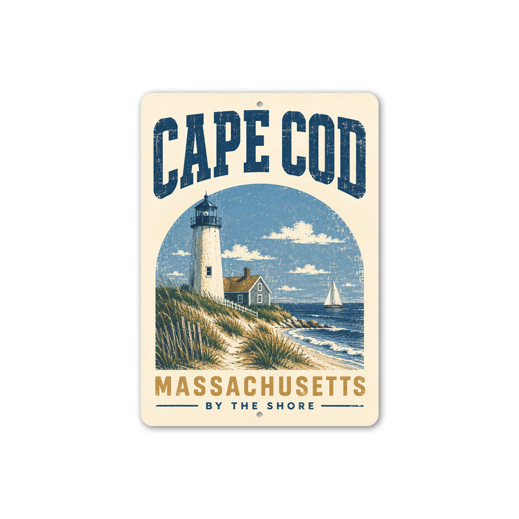 Cape Cod by the Shore Lighthouse Sign