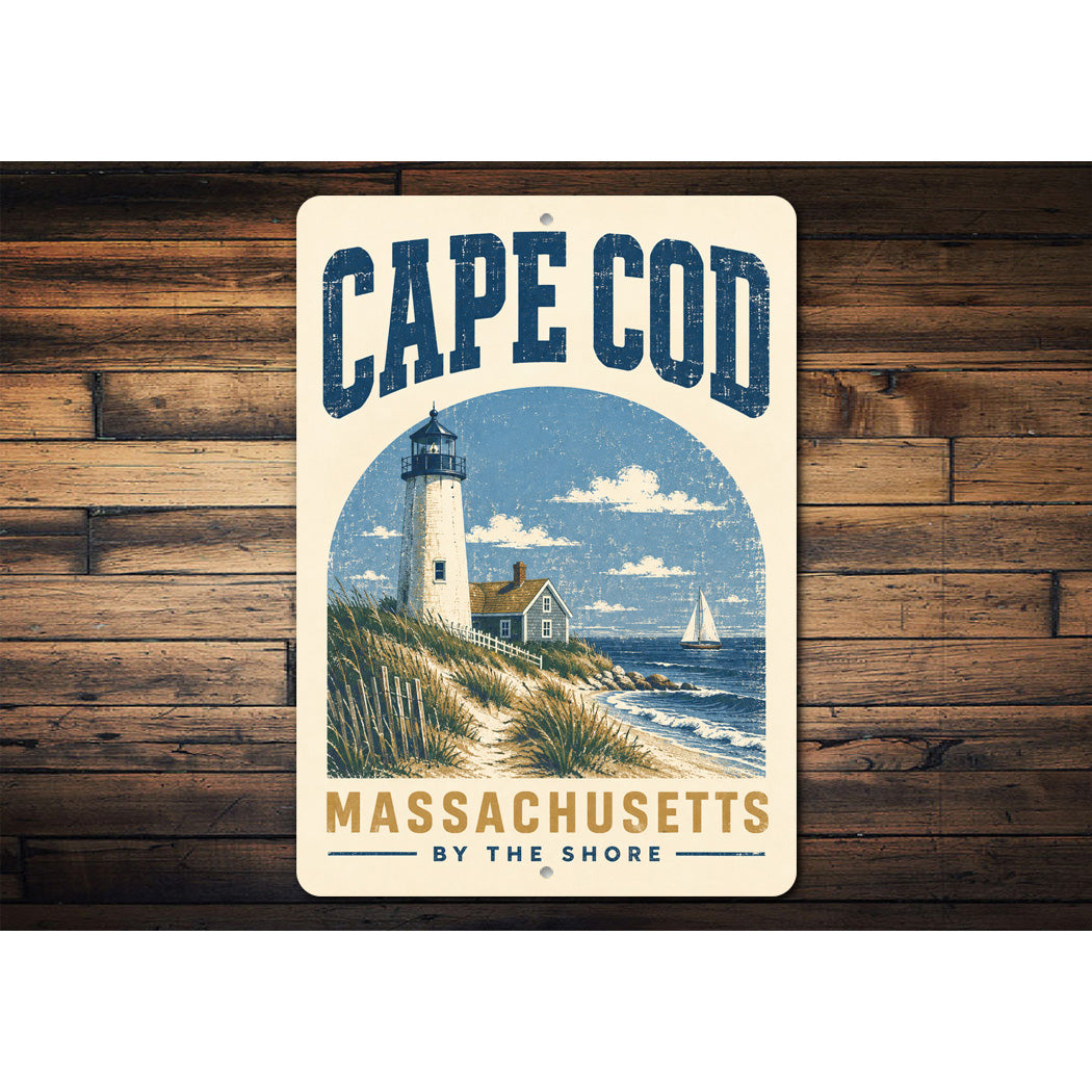 Cape Cod by the Shore Lighthouse Sign