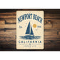 Harbor Life Newport Beach Sailboat Sign
