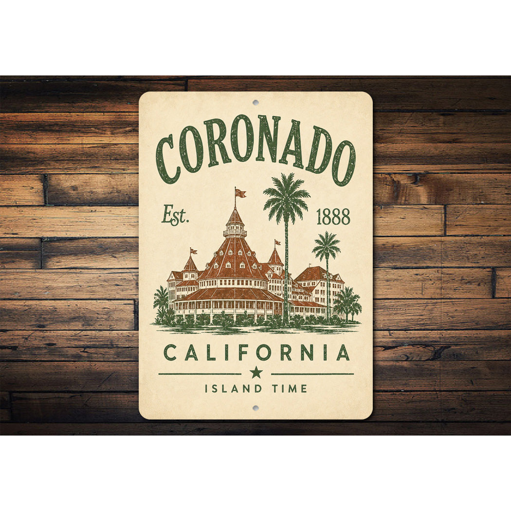 Coronado Island Time Sign