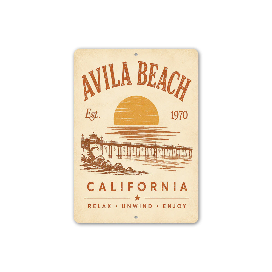 Avila Beach Pier Sign
