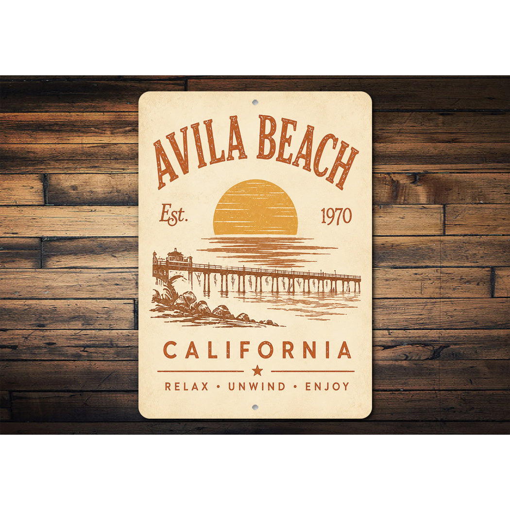 Avila Beach Pier Sign