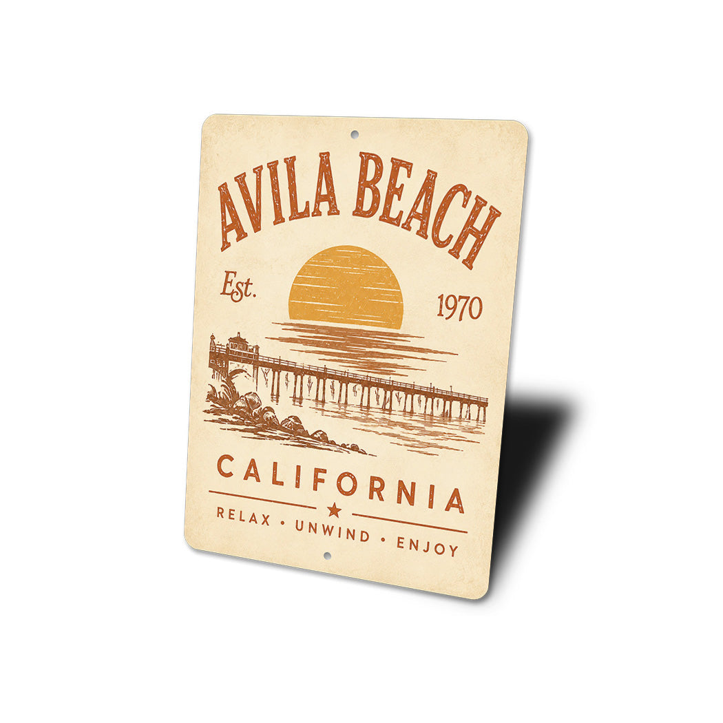 Avila Beach Pier Sign