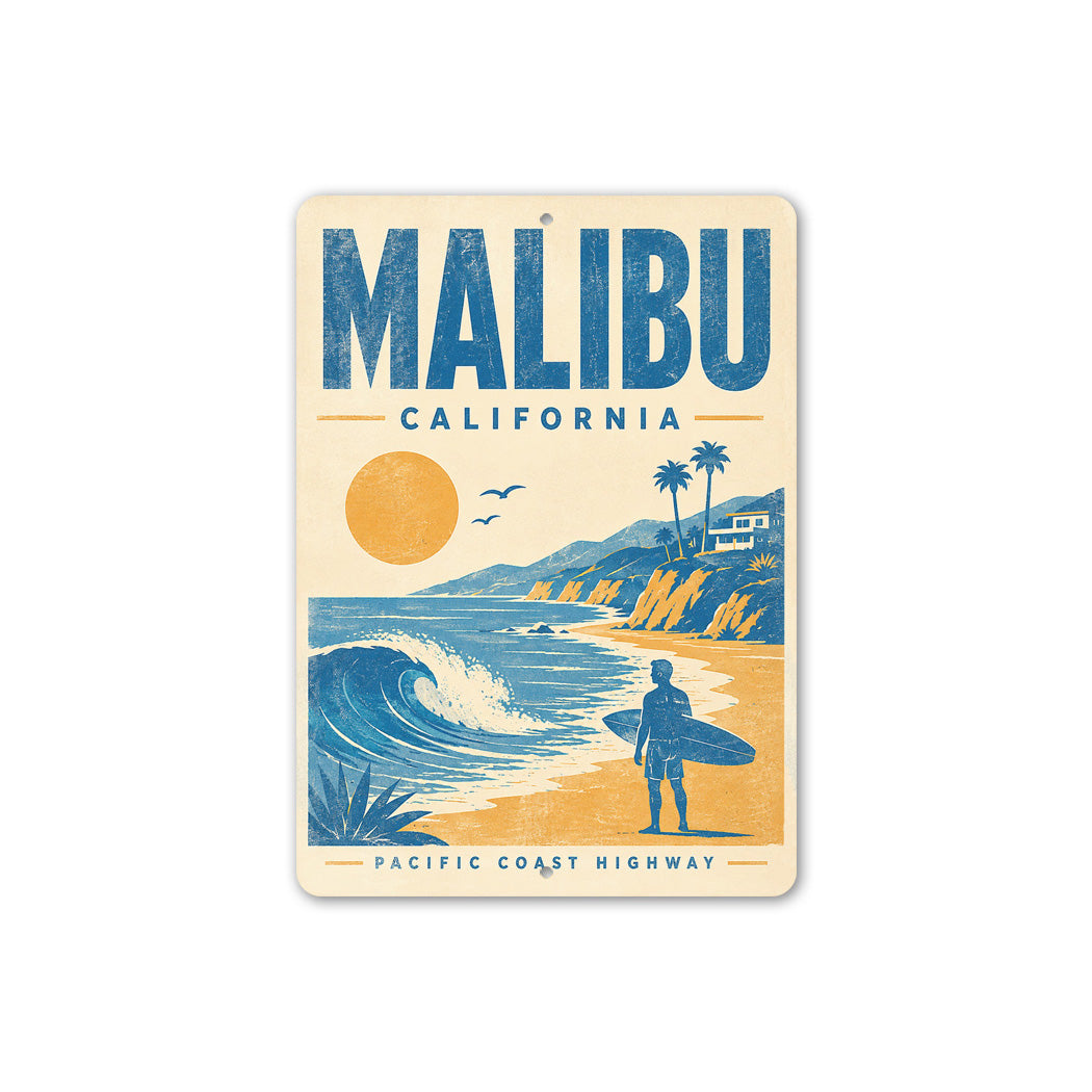 Malibu Surfer Sign