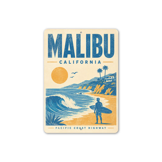 Malibu Surfer Sign