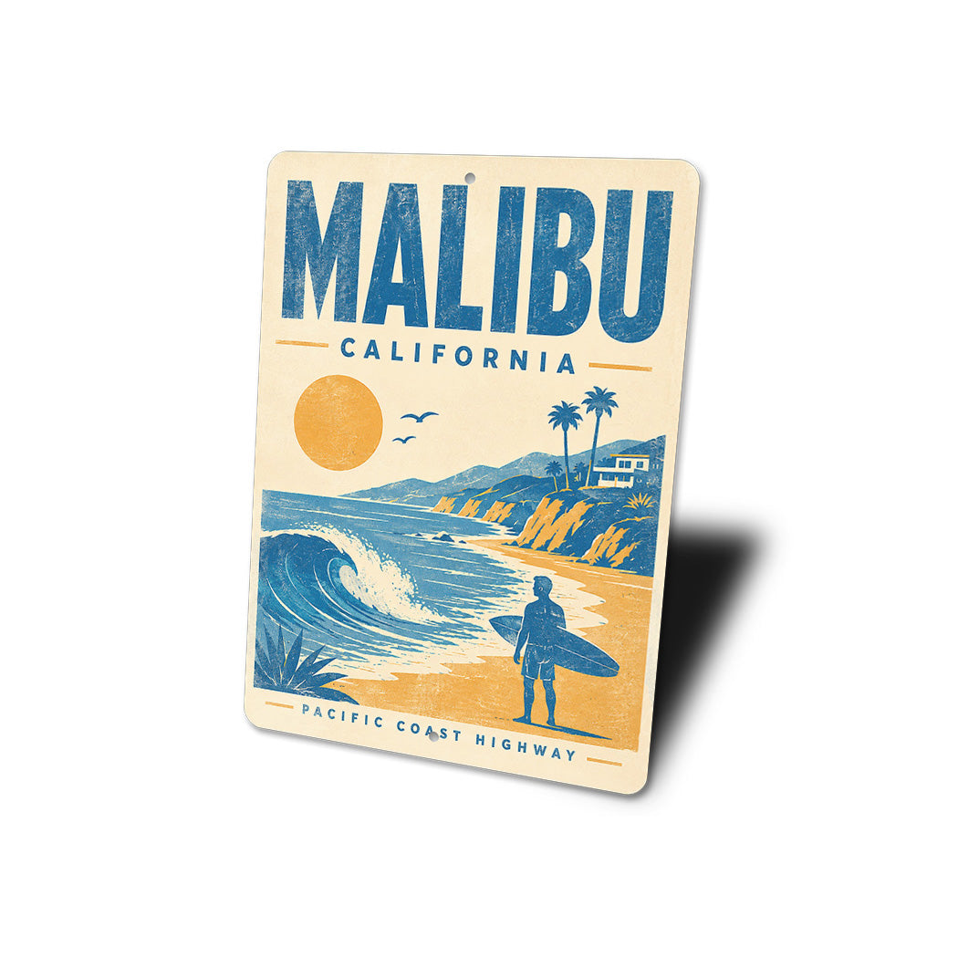 Malibu Surfer Sign