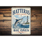 Hatteras Boat Lighthouse Fishing Sign
