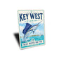 Key West Blue Water Big Fish Sign