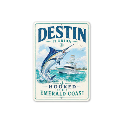 Destin Hooked ont he Coast Sign