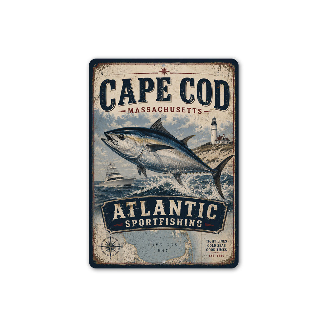 Cape Cod Fishing Sign