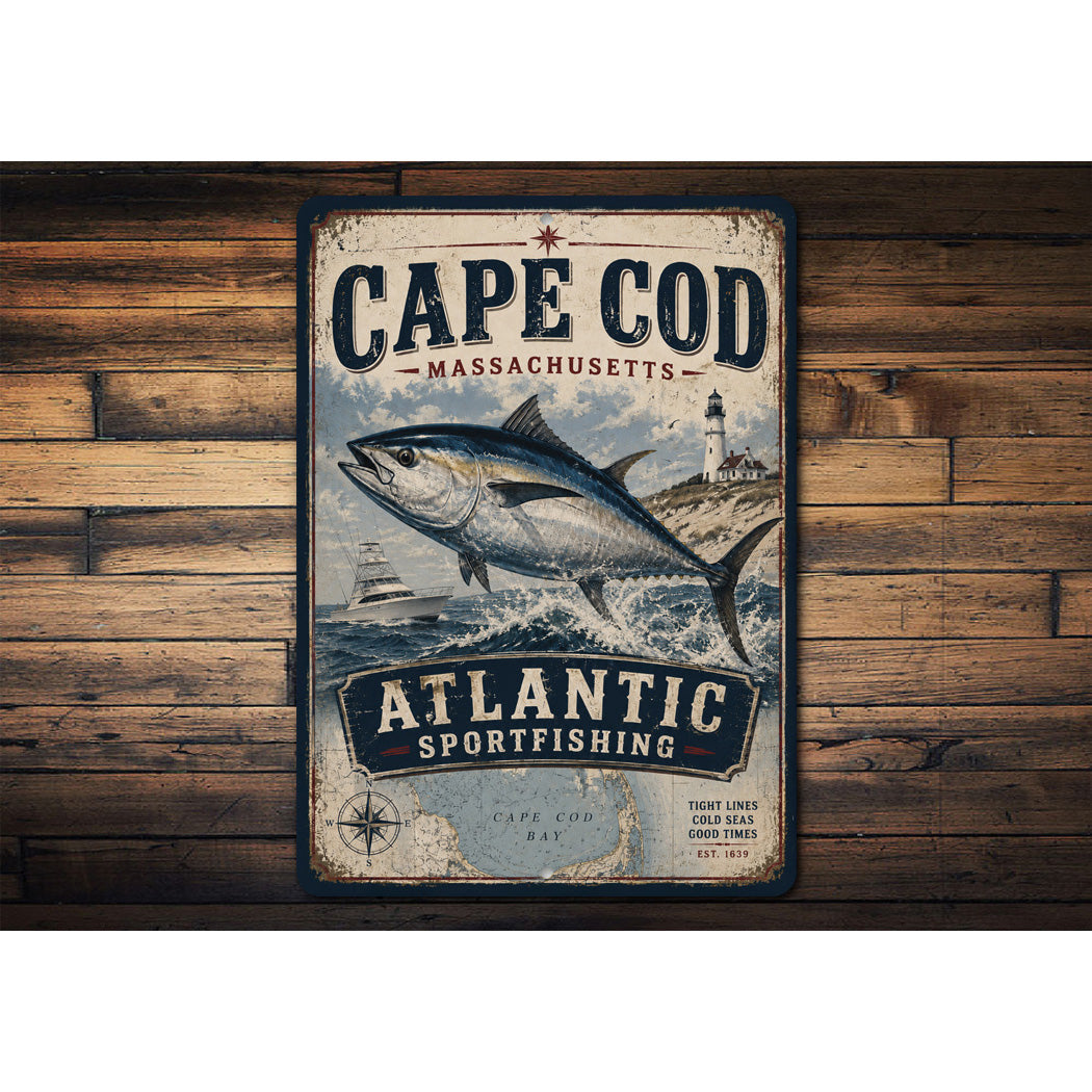 Cape Cod Fishing Sign