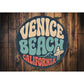 Venice Beach Rustic Round Sign