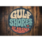 Gulf Shores Rustic Round Sign