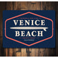 Venice Beach Boardwalk Surf Club Sign