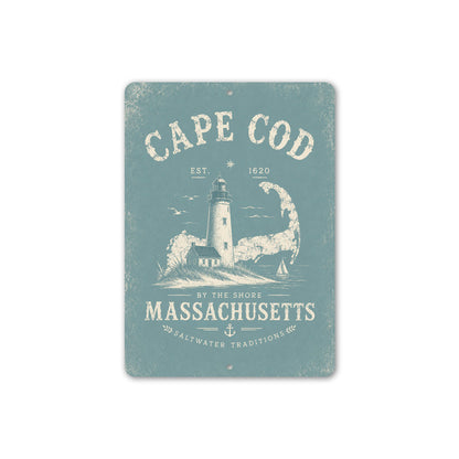Cape Cod Lighthouse Saltwater Sign