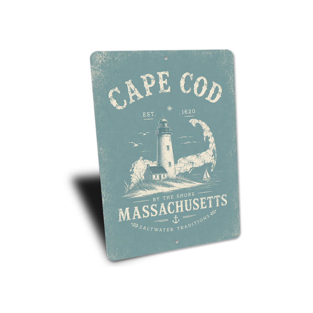 Cape Cod Lighthouse Saltwater Sign