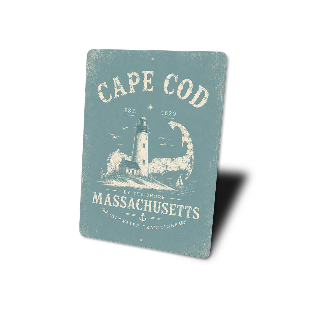 Cape Cod Lighthouse Saltwater Sign
