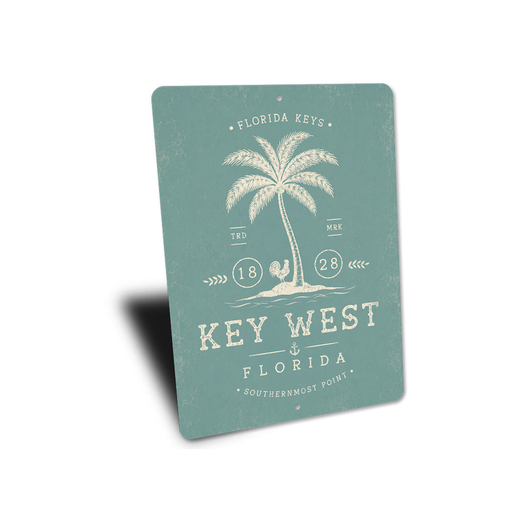 Florida Keys Palm Tree Key West Sign