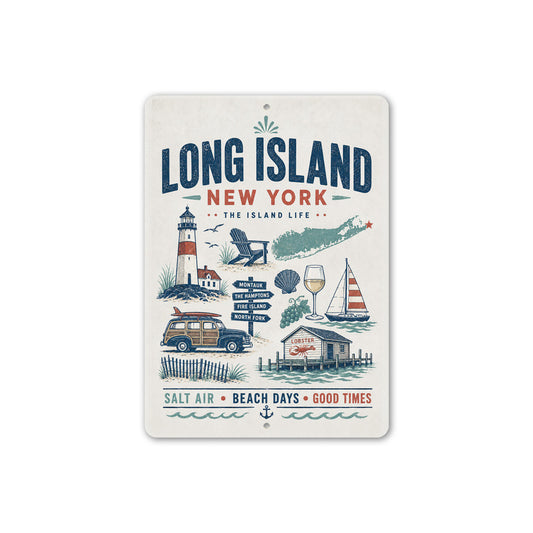 Long Island Beach Days Sign