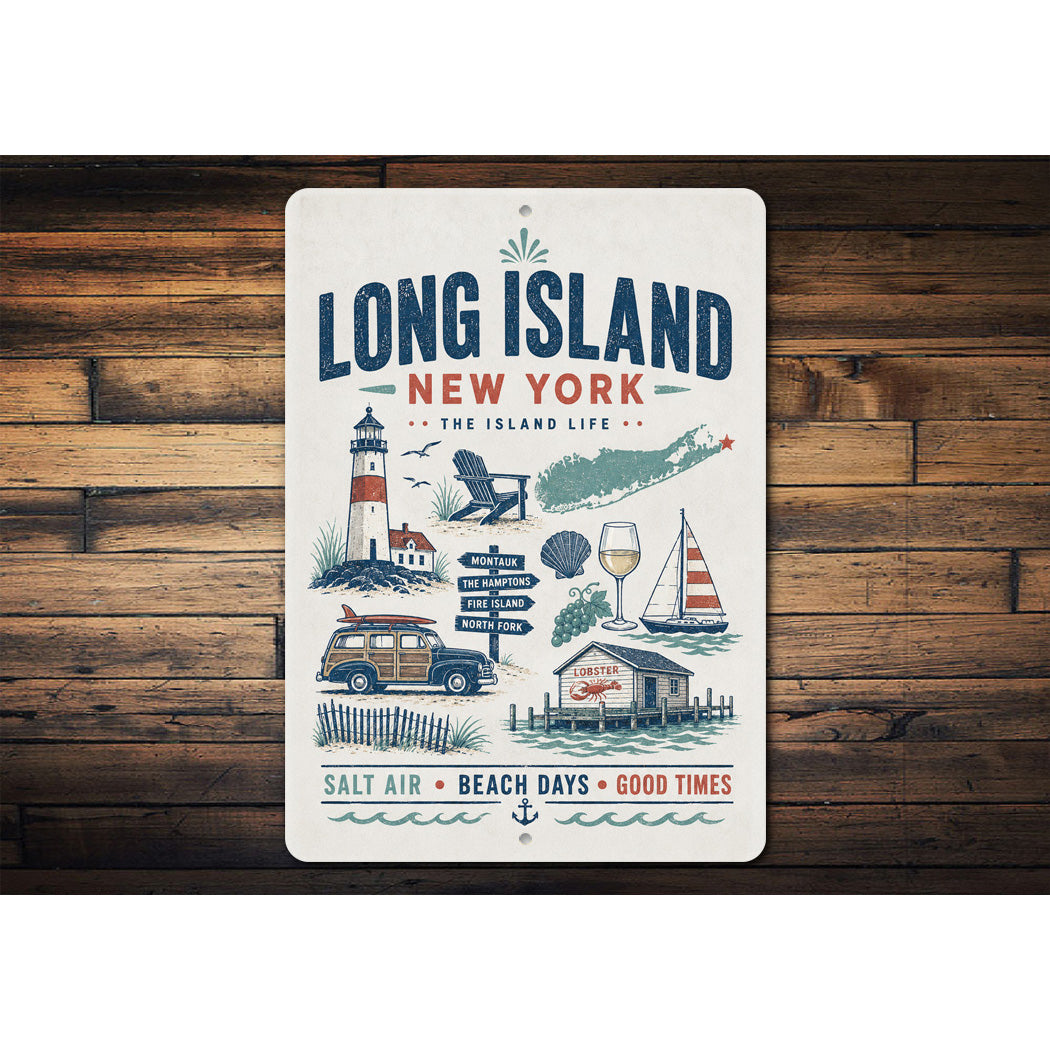 Long Island Beach Days Sign
