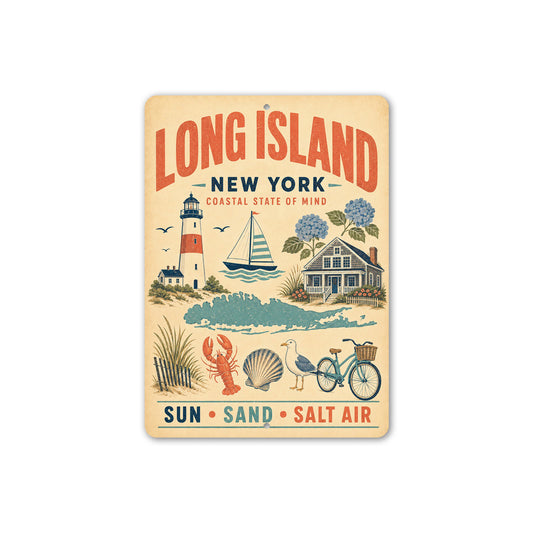 Long Island Sun Sand Salt Air Sign