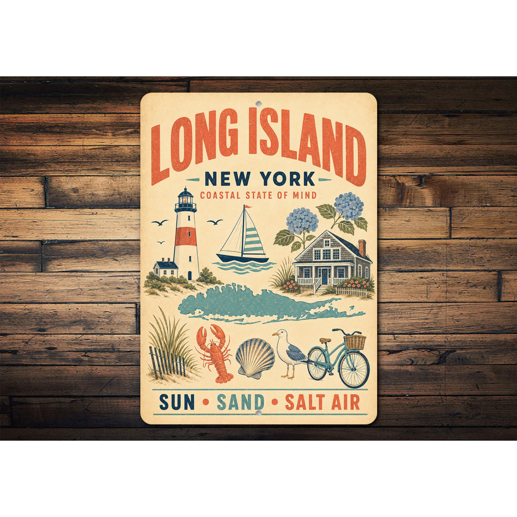 Long Island Sun Sand Salt Air Sign