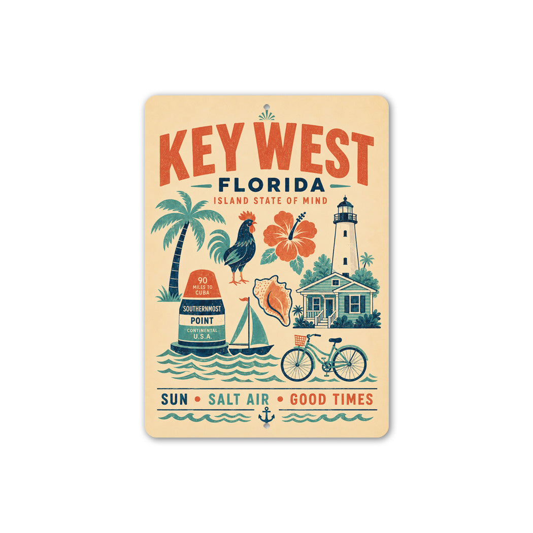 All About Key West FL Sign