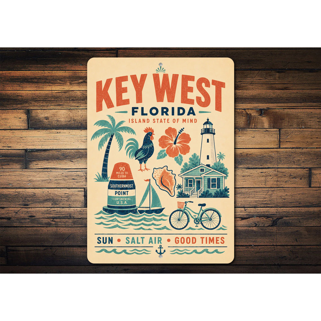 All About Key West FL Sign