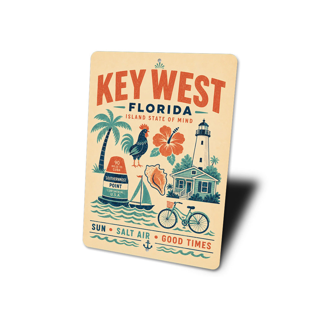 All About Key West FL Sign