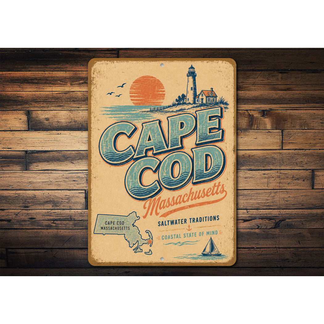Cape Cod Saltwater Traditions Sign