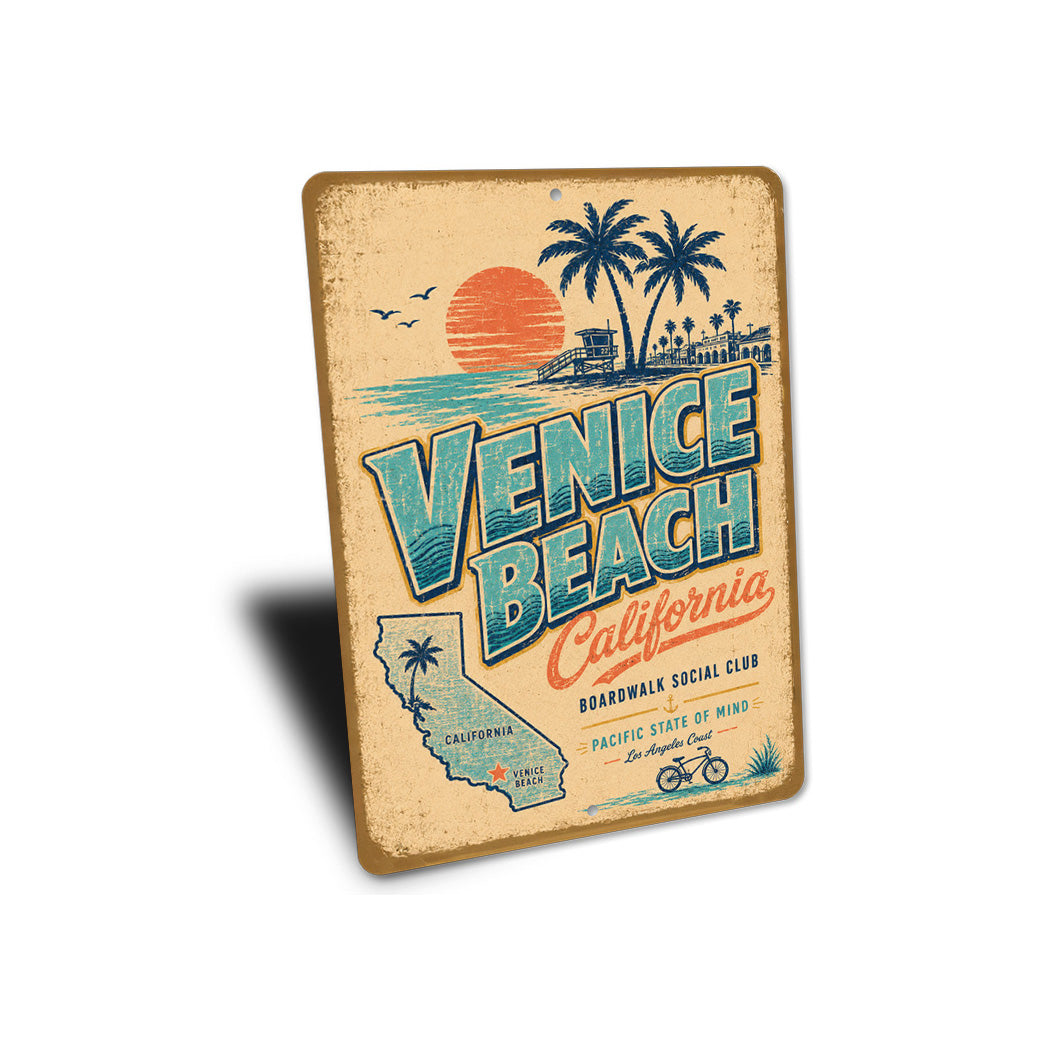 Venice Beach Boardwalk Coastal Sign
