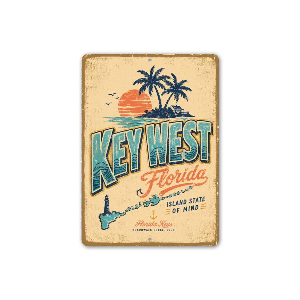 Key West Florida Keys Boardwalk Sign