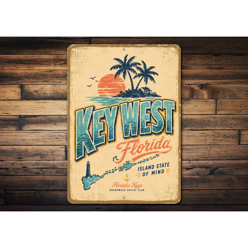 Key West Florida Keys Boardwalk Sign