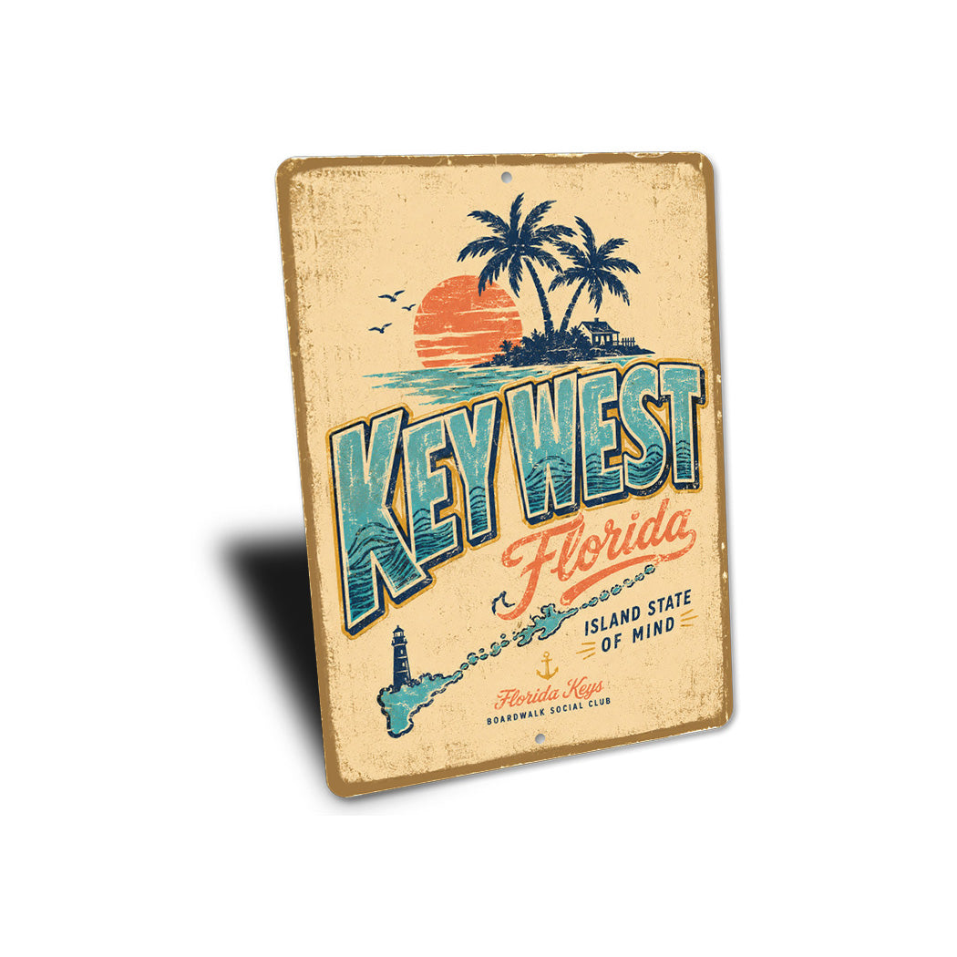 Key West Florida Keys Boardwalk Sign