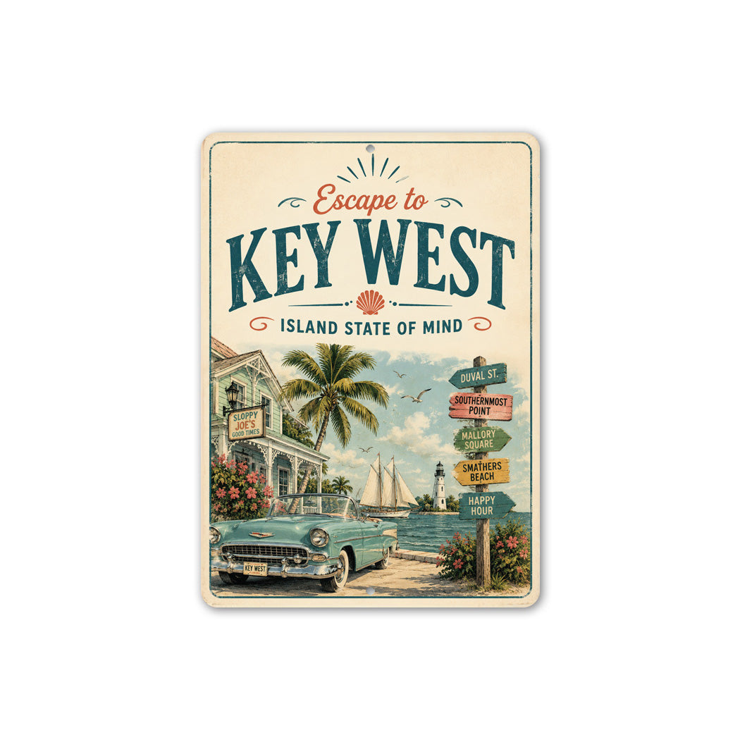 Key West Island State of Mind Sign