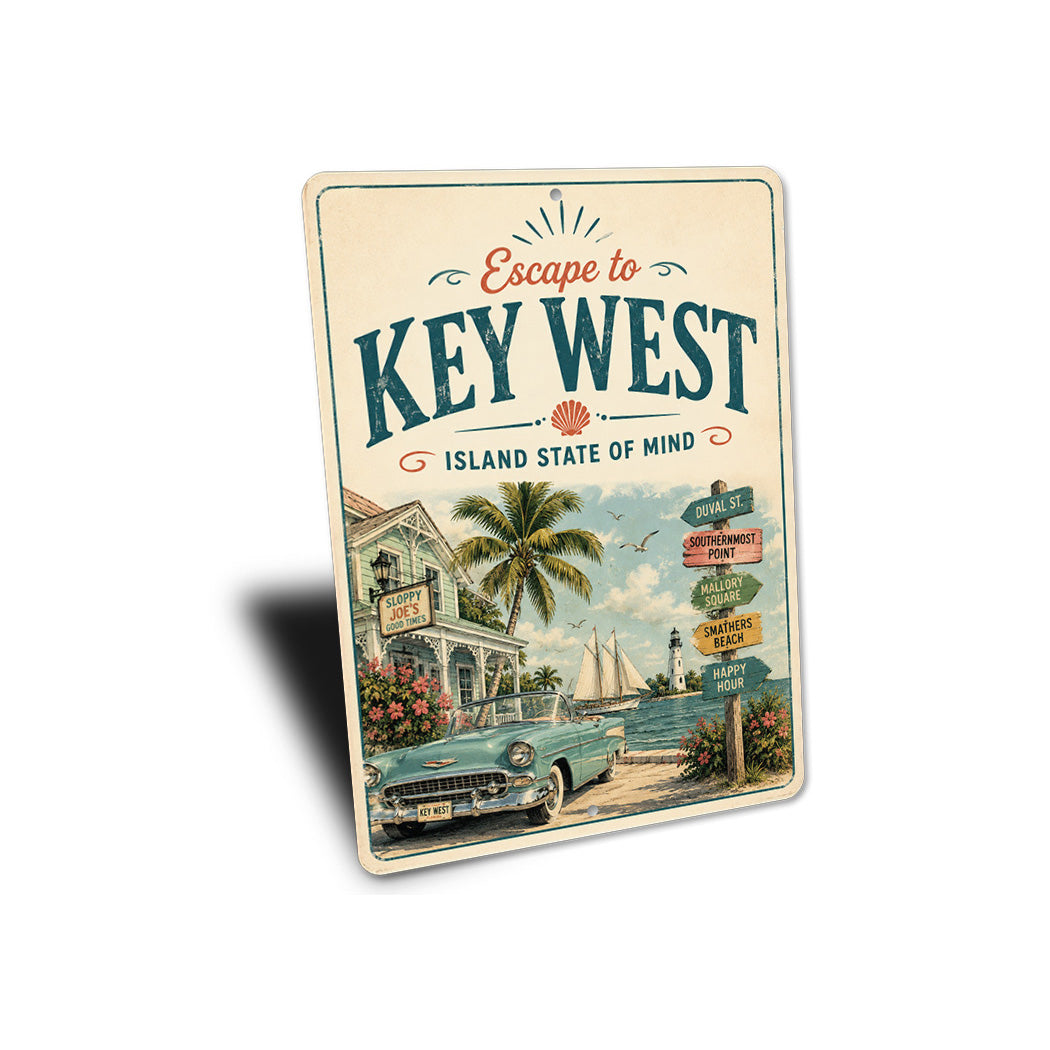 Key West Island State of Mind Sign