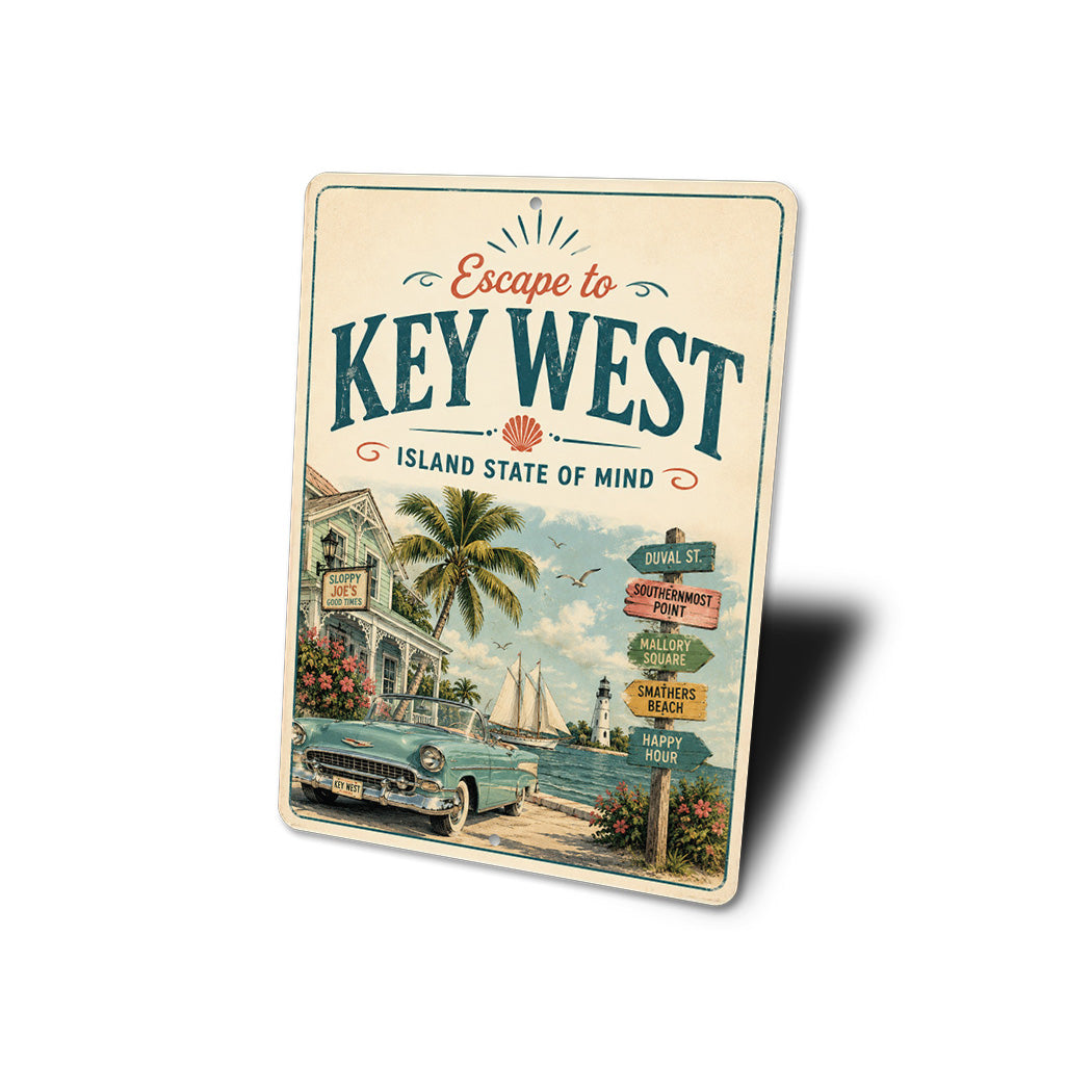 Key West Island State of Mind Sign